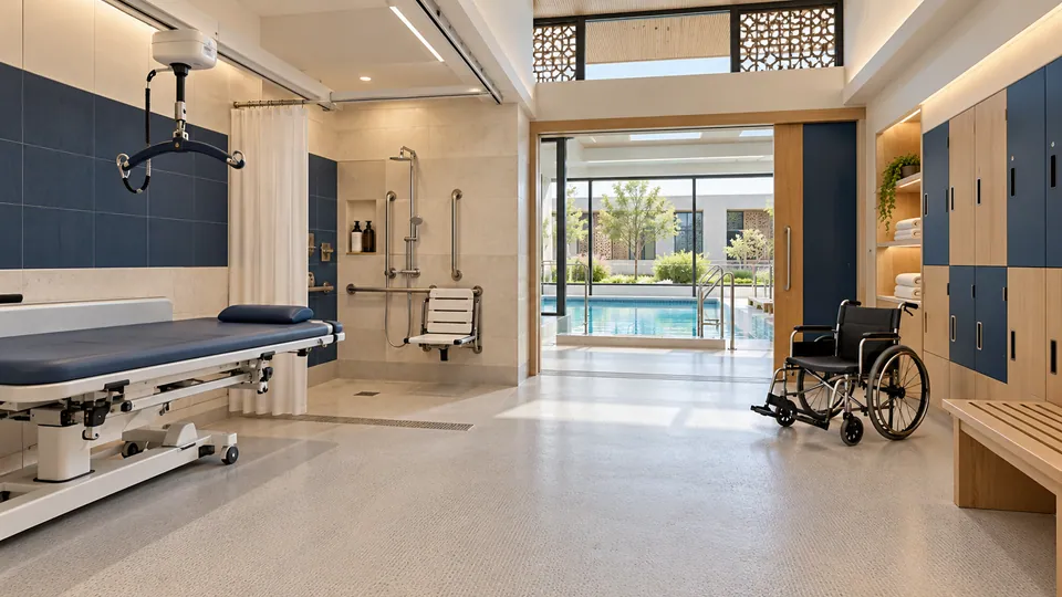 Accessible changing & personal-care suite — proposed concept