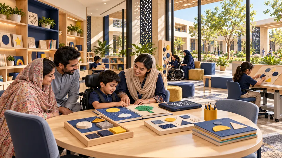 Tactile literacy & accessible reading room — proposed concept