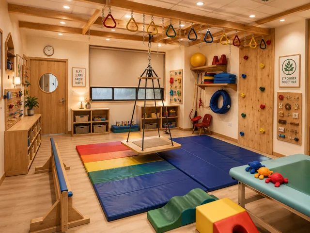 Colorful Sensory Therapy Playroom — Current Facility