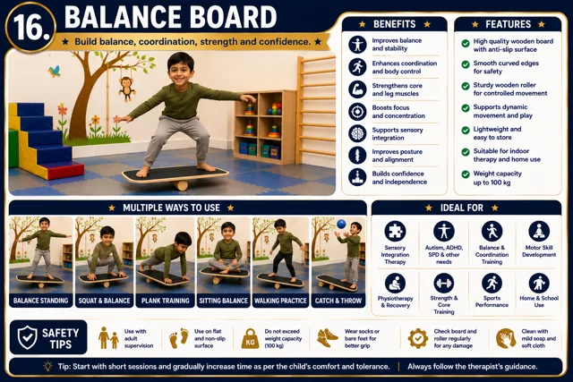 Balance Board Therapy Infographic — Current Facility
