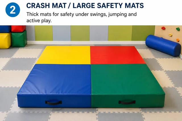 Colorful Foldable Crash Mat Playground — Current Facility