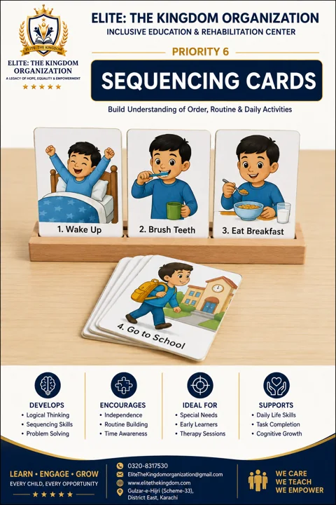 Sequencing Cards Educational Resource Poster — Current Facility