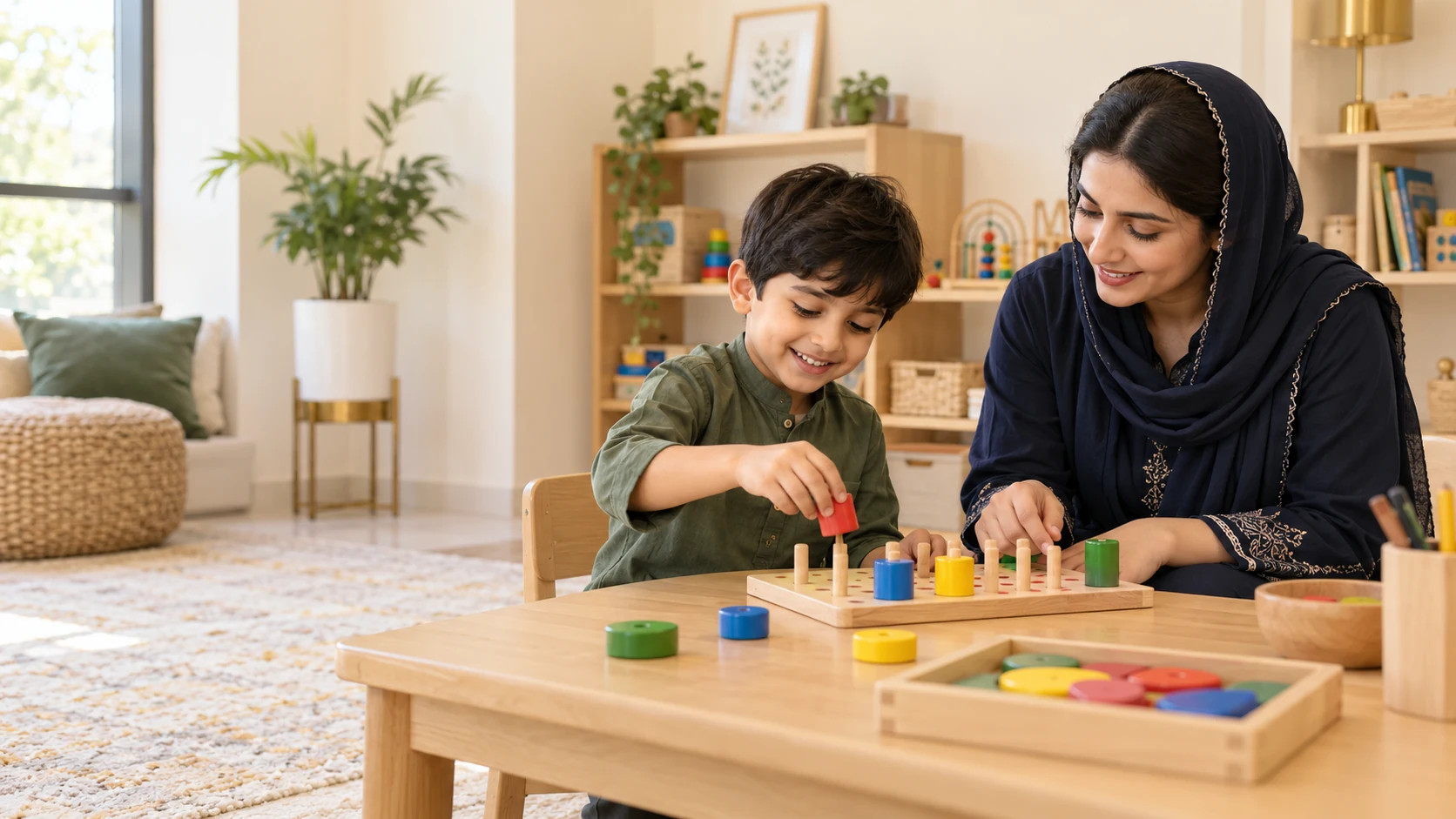 Illustrative inclusive education, therapy or family-support environment